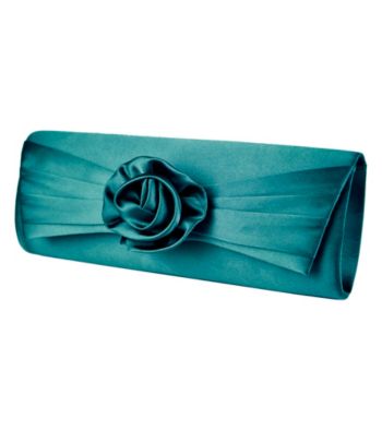 Jessica McClintock® Rosette Satin Clutch
