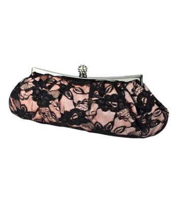 Jessica McClintock® Lace Overlay Frame Evening Bag
