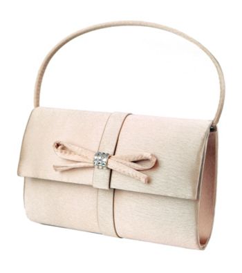 Jessica McClintock® Top Handle Satin Bag