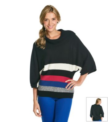 Rafaella® Colorblock Cowlneck Sweater