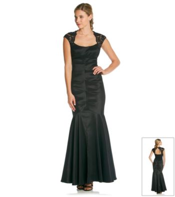 Xscape Long Taffeta Gown