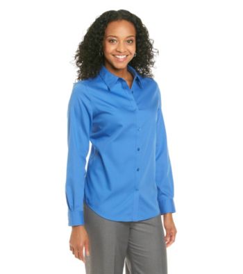 Jones New York Signature Petites' Woven Long Sleeve Shirt