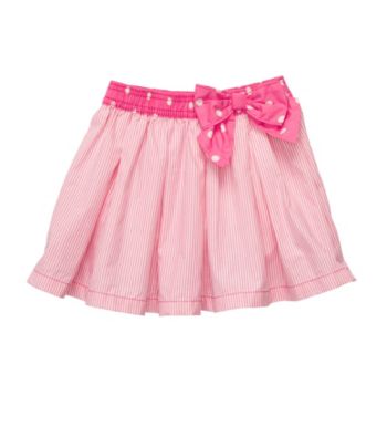 OshKosh B'Gosh® Girls' 2T-4T Pink/White Striped Woven Skort