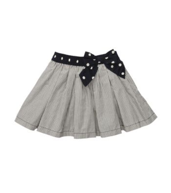 OshKosh B'Gosh® Girls' 2T-4T Navy/White Striped Woven Skort