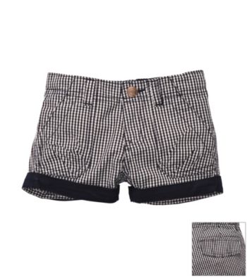 OshKosh B'Gosh® Girls' 2T-4T Navy Gingham Woven Shorts