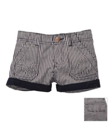 OshKosh B'Gosh® Girls' 4-6X Navy Gingham Woven Shorts