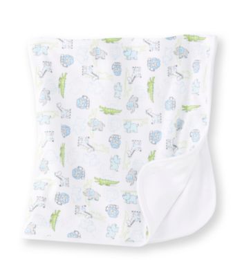 Little Me® White Fun Safari Blanket