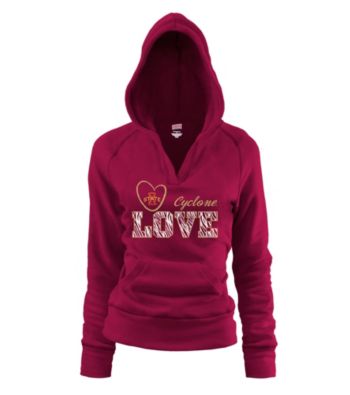 Soffe® Juniors' Iowa State Love Hoodie
