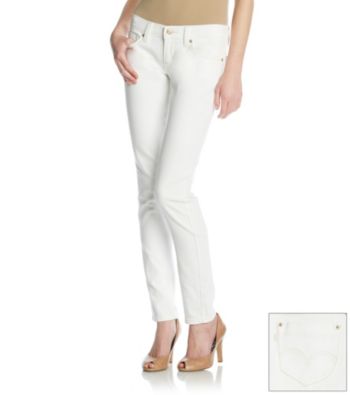 Levi'sx® Juniors' 524 White Triple Needle Skinny Jeans