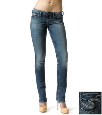 Silver Jeans Co. Berkley Straight Fit Low-Rise Straight Leg Jeans
