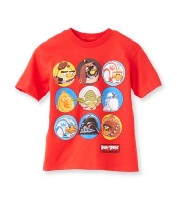 Angry Birds™ Boys' 4-20 Red Short Sleeve Star Wars Tee