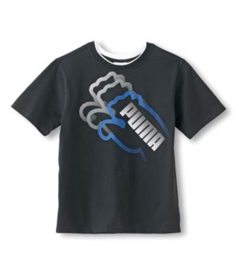 PUMA® Boys' 8-20 Short Sleeve Triple Cat Tee