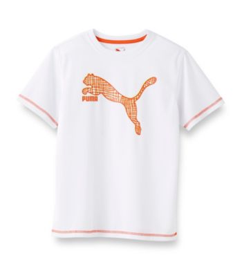 PUMA® Boys' 8-20 White Short Sleeve Cell Dry Goal Tee