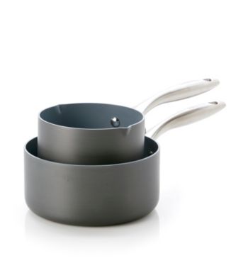 GreenPan® 2-Pack Hard Anodized Aluminum Saucepan Set