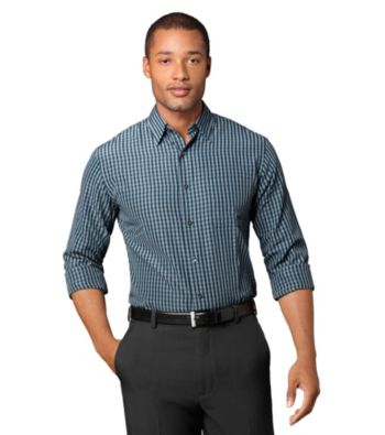 Van Heusen® Men's Turqoise Petrol Plaid Woven