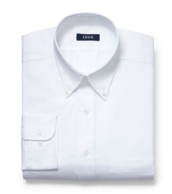 Izod® Men's Big & Tall White Long Sleeve Dress Shirt