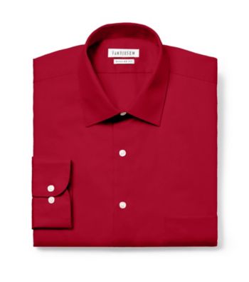 Van Heusen® Men's Red Big & Tall Long Sleeve Dress Shirt