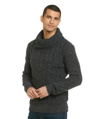 Guess® Men's Jet Black Radley Funnel Neck Sweater