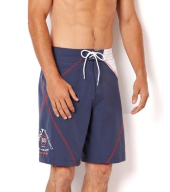 Nautica® Men's Lapis Blue Sail Stitch Swim Shorts