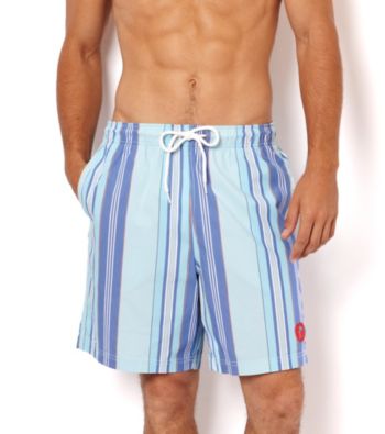 Nautica® Men's Bait Cast Blue Stripe Swim Shorts