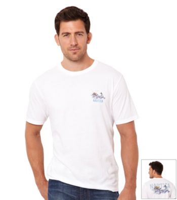 Nautica® Men's Bright White Marlin Short Sleeve Tee