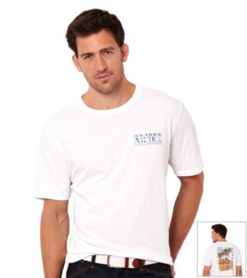 Nautica® Men's Bright White Short Sleeve Tee