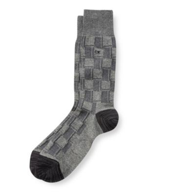 Calvin Klein Men's Textured Heel & Toe Crew Sock
