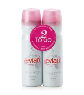 Evian 2-Pk Natural Mineral Water Facial Spray