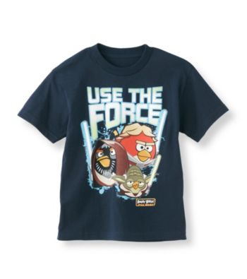 Angry Birds™ Boys' 8-20 Navy Short Sleeve 