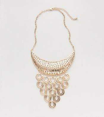 Erica Lyons® Gold Reflections Short Bib Necklace