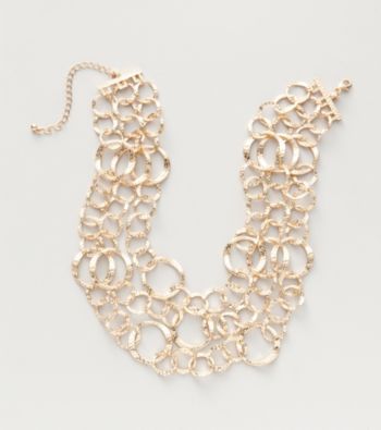 Erica Lyons® Gold Reflections Three Row Chain Necklace