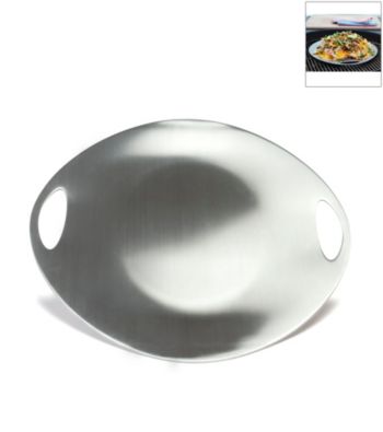 Charcoal Companion® Stainless Steel Grilling and Serving Plate