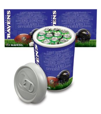 Baltimore Ravens Silver Gray Mega Can Cooler