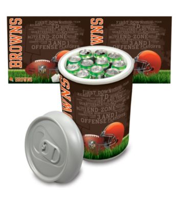 Cleveland Browns Silver Gray Mega Can Cooler