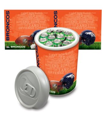 Denver Broncos Silver Gray Mega Can Cooler