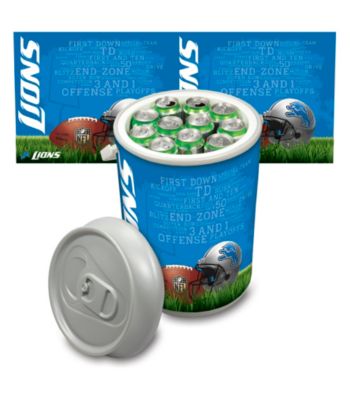 Detroit Lions Silver Gray Mega Can Cooler
