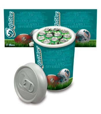 Miami Dolphins Silver Gray Mega Can Cooler