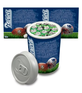 New England Patriots Silver Gray Mega Can Cooler