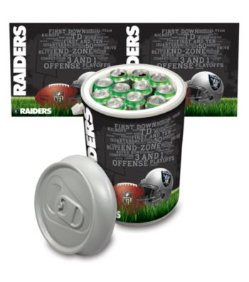 Oakland Raiders Silver Gray Mega Can Cooler