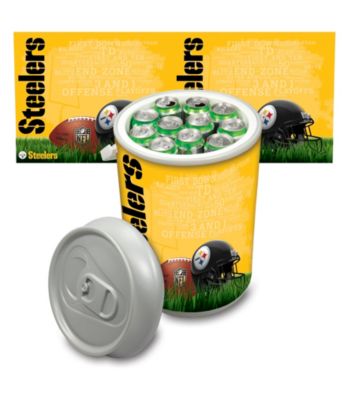 Pittsburgh Steelers Silver Gray Mega Can Cooler