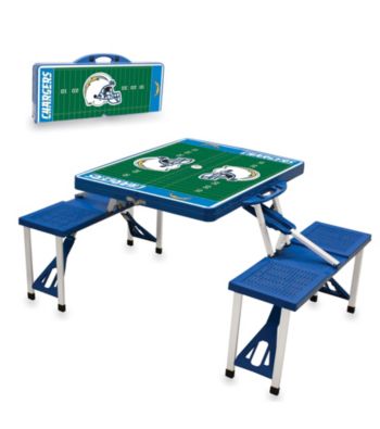 San Diego Chargers Blue Picnic Table