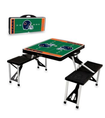 Chicago Bears Black Picnic Table