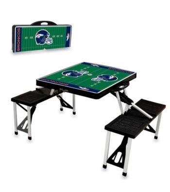 Denver Broncos Black Picnic Table