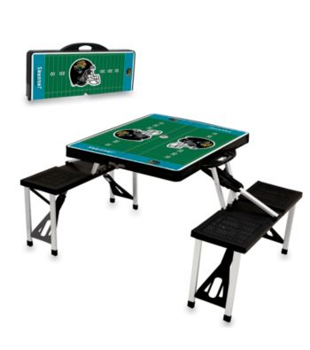 Jacksonville Jaguars Black Picnic Table