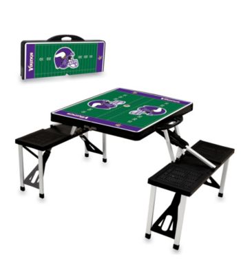 Minnesota Vikings Black Picnic Table