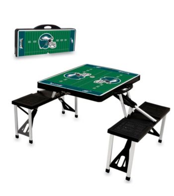Philadelphia Eagles Black Picnic Table