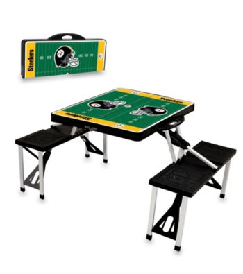 Pittsburgh Steelers Black Picnic Table