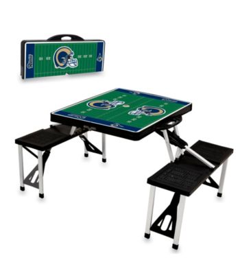 St.. Louis Rams Black Picnic Table