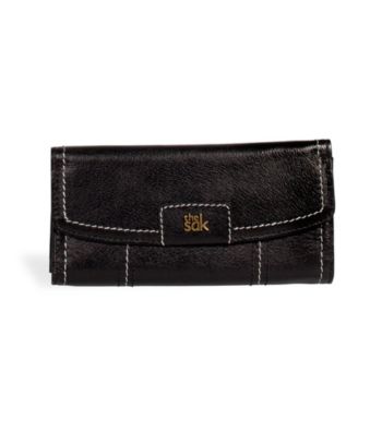 The Sak® Iris Black Onyx Flap Wallet