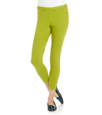 HUE® Pear Twill Skimmer Leggings